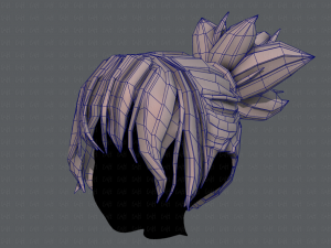 3d hair style for girl v45 3D Model