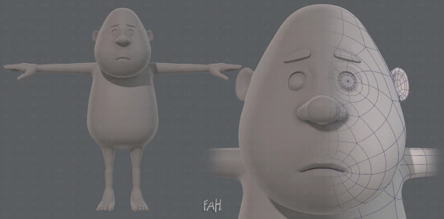 personagem de menino de malha base v09 Modelo 3D .c4d .max .obj .3ds .fbx .stl .blend 