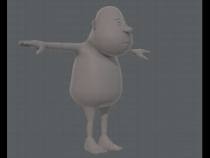 base mesh boy character v09 3Dモデル