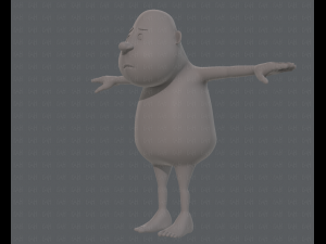 base mesh boy character v09 3Dモデル