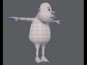 personagem de menino de malha base v09 Modelo 3D