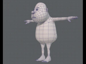 personagem de menino de malha base v09 Modelo 3D
