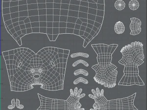 personagem de menino de malha base v09 Modelo 3D