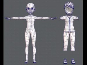base man clothing v01 3D Model