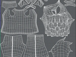 base man clothing v01 3D Model