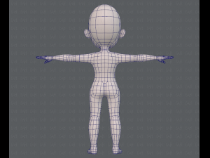 base mesh girl characterv07 3D Model