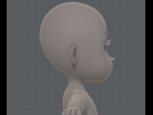 base mesh girl characterv07 3D Model