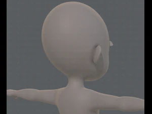 base mesh girl characterv07 3D Model