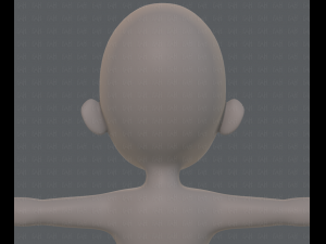 base mesh girl characterv07 3D Model