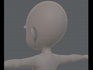 base mesh girl characterv07 3D Model