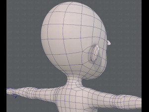 base mesh girl characterv07 3D Model