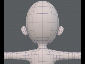 base mesh girl characterv07 3D Model