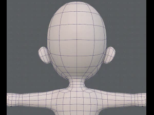 base mesh girl characterv07 3D Model