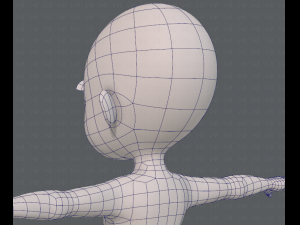 base mesh girl characterv07 3D Model