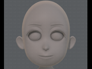 base mesh girl characterv07 3D Model