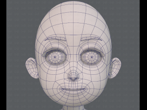base mesh girl characterv07 3D Model
