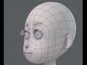 base mesh girl characterv07 3D Model