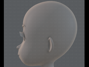 base mesh girl characterv07 3D Model