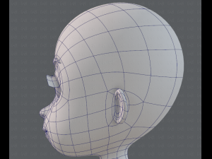 base mesh girl characterv07 3D Model