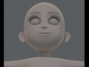 base mesh girl characterv07 3D Model