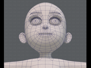 base mesh girl characterv07 3D Model