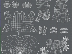 base mesh girl characterv07 3D Model