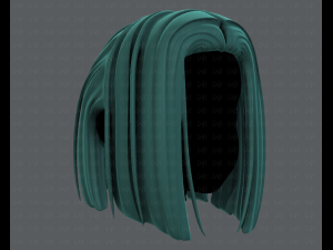 3d hair style for girl v46 3D 모델