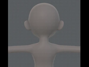 base mesh girl characterv08 3D Model