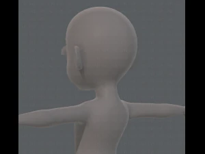 base mesh girl characterv08 3D Model