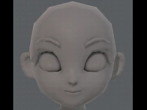 base mesh girl characterv08 3D Model