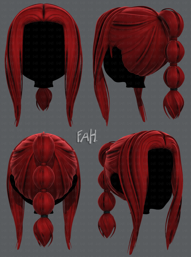3d hair style for girl v47 3D Модель .c4d .max .obj .3ds .fbx .stl .blend 