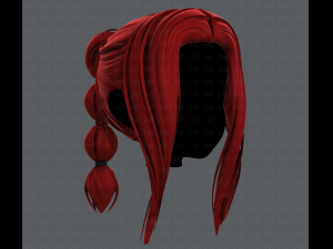 3d hair style for girl v47 3D Модель