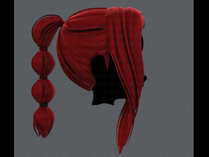 3d hair style for girl v47 3D Модель