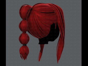 3d hair style for girl v47 3D Модель
