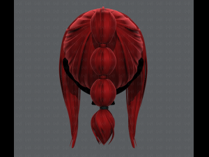 3d hair style for girl v47 3D Модель