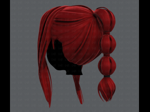 3d hair style for girl v47 3D Модель