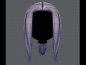 3d hair style for girl v47 3D Модель