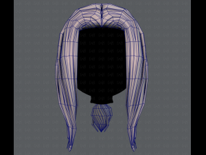 3d hair style for girl v47 3D Модель