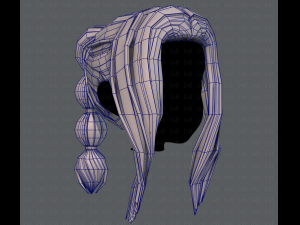 3d hair style for girl v47 3D Модель