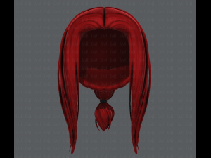 3d hair style for girl v47 3D Модель