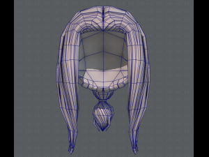 3d hair style for girl v47 3D Модель