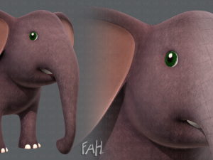 elephant v01 3D Model