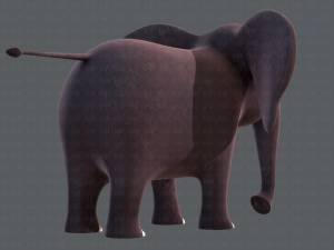 elephant v01 3D Model