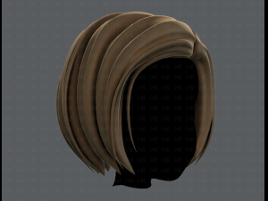 3d hair style for girl v48 3D Модель