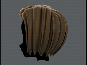 3d hair style for girl v48 3D Модель