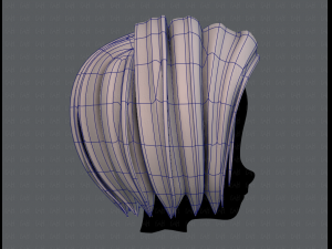 3d hair style for girl v48 3D Модель