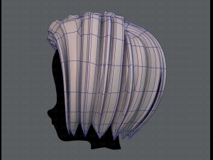 3d hair style for girl v48 3D Модель