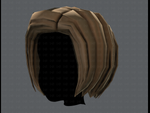 3d hair style for girl v48 3D Модель