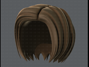 3d hair style for girl v48 3D Модель