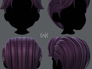 3d hair style for boy v41 3D Model